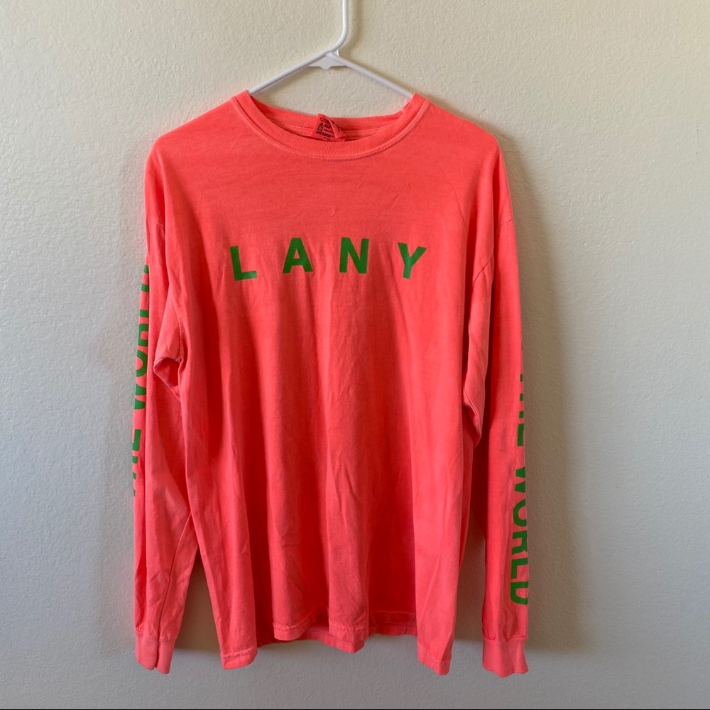 LANY (band) Neon Pink Long Sleeve Top